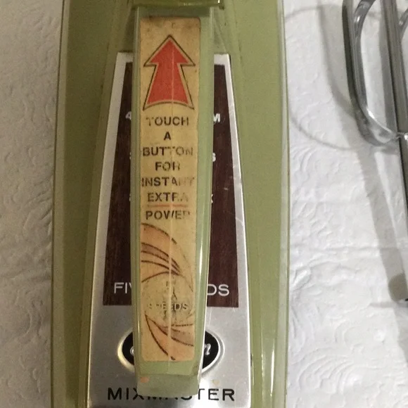 Sunbeam Mix Master Five Speed Hand Mixer Vintage Works - Picture 3 of 16